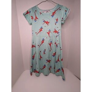 Miraculous Ladybug Girls Dress Size 8 Mint Green Skater Dress ZAG Heroez 2022